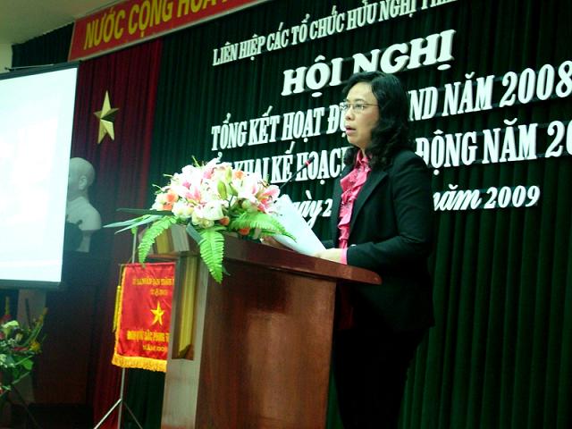 Liên hiệp CTCHN Thành phố Hà Nội tổng kết công tác đối ngoại nhân dân năm 2008